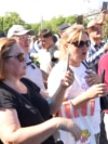Supporters of the fugitive oligarch Ilan Shor stage an antigovernmental protest in Chisinau