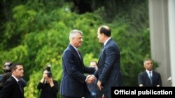 Presidenti i Kosovës Hashim Thaçi dhe ai i Shqipërisë, Bujar Nishani 