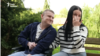 Viktoria and Nazar Kaihorodov at the Modrychi rehabilitation center in Lviv region