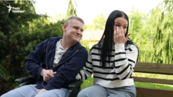Viktoria și Nazar Kaihorodov la centrul de reabilitare Modrici din regiunea Lvio