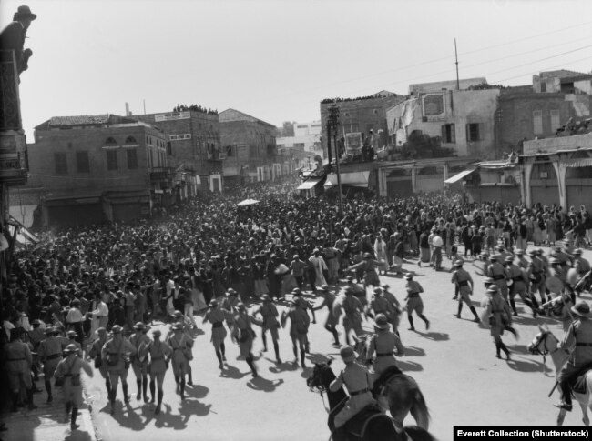 Антыгабрэйскія пратэсты ў Палестыне, Яфа, 1933 год.