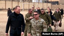 File Photo:AFGHANISTAN -- Acting U.S. defense secretary Patrick Shanahan arrives in Kabul, February 11, 2019