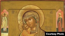 Богоматерь Феодоровская, с избранными святыми на полях. 1904 год. Мастерская Г.И. и М.И.Чириковых, Москва