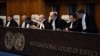 Paneli i gjyqtarëve të GJND-së duke dhënë vendimin për rastin e ngritur nga Nikaragua kundër Gjermanisë. 