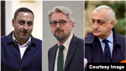 ფოტოკოლაჟი: (მარცხნიდან) გიორგი ვაშაძე, ნიკა გვარამია და მამუკა ხაზარაძე