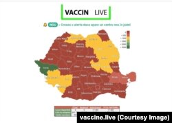 Potrivit platformei vaccin.live, cele mai multe locuri libere sunt la Timiș.