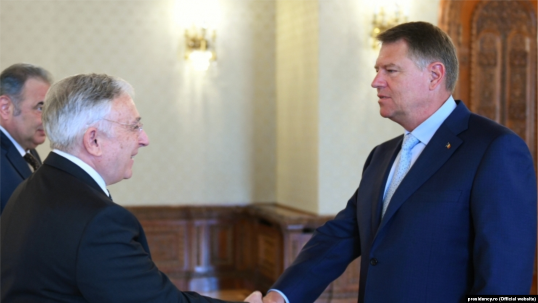 Mugur Isărescu și Klaus Iohannis