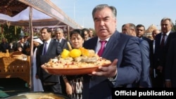 Tajik President Emomali Rahmon: "The impression is being created that everything is ideal, and we lack for nothing."