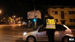 Полициски час во Скопје