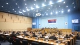 Bosnia and Hercegovina -- President of Bosnian entity Republic of Srpska (RS) addressing the Parliament of RS (National assembly), in Banja Luka (Banjaluka), February 27, 2025.