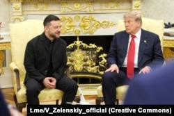 Дидору гуфтугӯйи Доналд Трамп ва Владимир Зеленский. Кохи Сафед, рӯзи 28-уми июли 2026