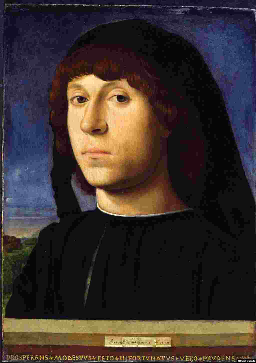 Antonello da Messina Portretul unui tînăr, 1478 Berlin, National Museums in Berlin, Gemäldegalerie © National Museums in Berlin, Jörg P. Anders (photo: Bode Musem press service courtesy) 