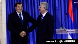 Tomislav Nikolić i Milorad Dodik, Beograd, 31. oktobar 2013.