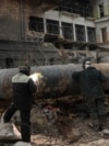 Kyiv's Darnytsia Thermal Power Station after a Russian attack in February.