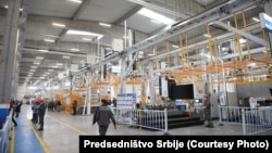 Kineska fabrika automobilskih delova "Mint" u Loznici, zapadna Srbija, 10. mart 2022.