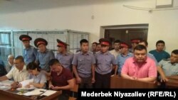 Баткен облустук прокуратурасынын мурдагыкызматкери Арсланбек Байбосунов сурак берип жаткан учуру. 