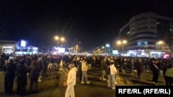 Novi Sad, Serbia--Students block the main crossroad in city centre during protest, January 24 2025