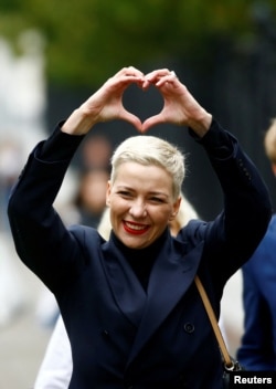 Мария Калесникова в Беларус през август 2020 г.