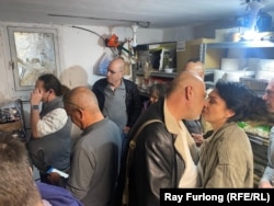 An intimate, sober moment in a shelter on the road to Tel Aviv on March 4.