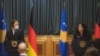 Nemački šef diplomatije Heiko Mas i kosovska predsednica Vjosa Osmani, Priština (22. april)