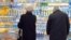 Armenia - Shoppers at a food supermarket in Yerevan.