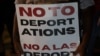 Protest împotriva deportărilor la Dallas, Texas, pe 21 septembrie 2026. 