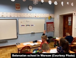 Заняткі ў Беларускай школе ў Варшаве