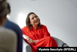 Крысьціна Сабаляўскайце ў Вільні, 1 сакавіка 2026