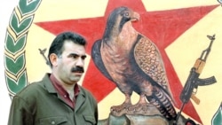 A picture dated 1992 shows Abdullah Ocalan, leader of Turkey's outlawed separatist movement the Kurdish Workers Party (PKK), at a training camp in the village of Helweh in Lebanon's Bekaa Valley.