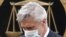 U.S. investor Michael Calvey was wearing a protective mask when he arrived at the Moscow City Court on May 7.