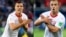 Granit Xhaka dhe Xherdan Shaqiri, gjatë lojës mes Serbisë dhe Zvicrës në Kampionatin Botëror 2018.