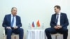 Міністры замежных спраў Расеі і Беларусі Сяргей Лаўроў (зьлева) і Максім Рыжанкоў. Архіўнае фота