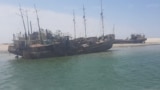 Water levels in the Caspian Sea have been declining for years, leaving the isolated Turkmen port of Avaza high and dry.