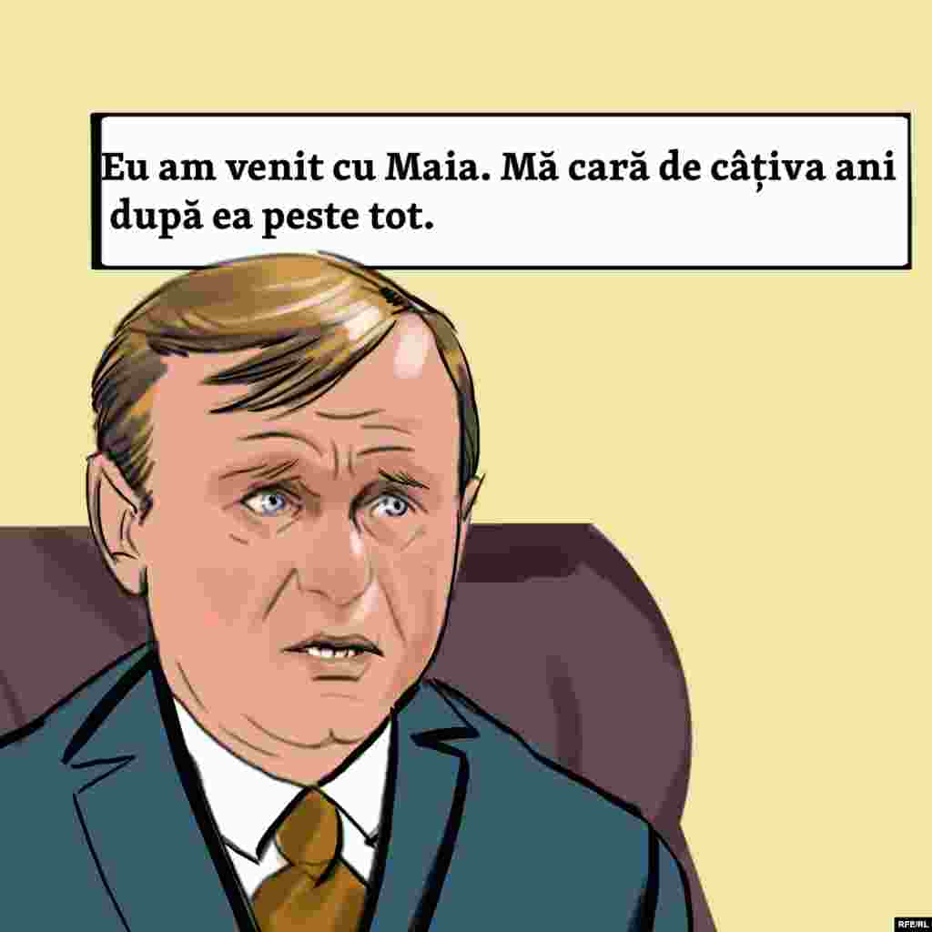 Andrei Năstase nu prea știe ce caută în sala de așteptare a Andreeanei Borsh. Dacă a zis Maia să vină, el a venit, dar nu prea vede rostul. 