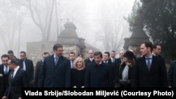 Vučić i Davutoglu na Kalemegdanu