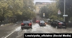 Підтоплені вулиці Ялти. Жовтень 2026 року