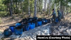 Нефтеразлив в Колве, май 2021 года