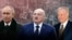 Уладзімір Пуцін, Аляксандар Лукашэнка, Барыс Ельцын. Каляж 