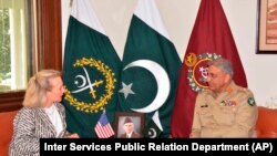 U.S. deputy assistant secretary of state, Alice Wells, met with Pakistani army chief Qamar Javed Bajwa and other senior officials this week.