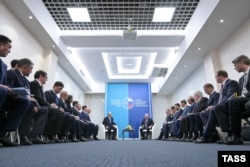 Сустрэча Пуціна і Такаева на форуме ў Омску 25 ліпеня 2026