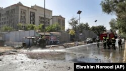 Աֆղանստան - Քաբուլում ԱՄՆ դեսպանատան մոտ թալիբների իրականացրած ահաբեկչական գրոհից հետո, 17-ը սեպտեմբերի, 2019թ.