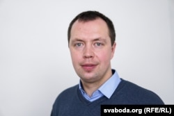 Barisz Harecki, a Belarusz Újságíró-szövetség elnökhelyettese 2021. február 16-án