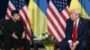US President Donald Trump holds a bilateral meeting with Ukraine's President Volodymyr Zelensky on the sidelines of the United Nations General Assembly in New York City on September 23, 2025. (Photo by Brendan SMIALOWSKI / AFP)