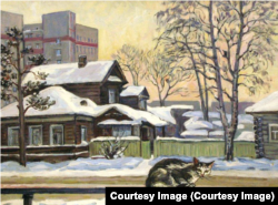 Нина Железняк, "Улица и кошка", 1980 г.