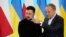 Ukrajinski predsjednik Volodimir Zelenski i premijer Poljske Donald Tusk u Varšavi, 15. januara 2025.