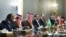 حضور عاصم منیر، فرمانده ارتش پاکستان، خالد بن سلمان، وزیر دفاع عربستان سعودی، و ابراهیم کالین، رئیس سازمان اطلاعات ترکیه، در دیدار با مقام‌های جمهوری اسلامی در تهران؛ ۴ آبان ۱۴۰۵