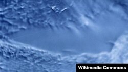 Радарне зображення озера Восток із супутника