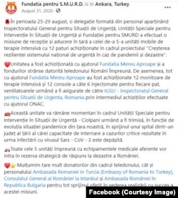 Anunțul făcut de Fundația SMURD despre cumpărarea unităților ATI mobile