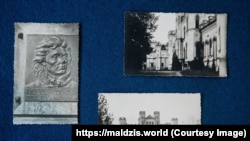 Фота палацу ў Косаве і шыльды памяці Тадэвуша Касьцюшкі, зробленыя ў 1930-х Юзафам Шыманчыкам