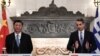 Китайският лидер Си Цзинпин и гръцкият премиер Кириякос Мицотакис